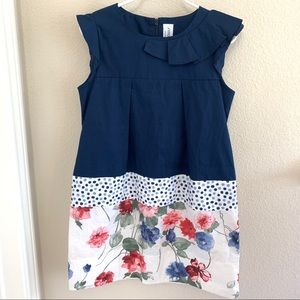 Simonetta floral dress with pockets